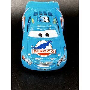 Disney Pixar Cars Lightning McQueen Dinoco Blue‎ 95 1:55 Diecast Metal Movie